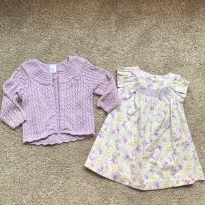 💜 GYMBOREE Dress & Sweater set
